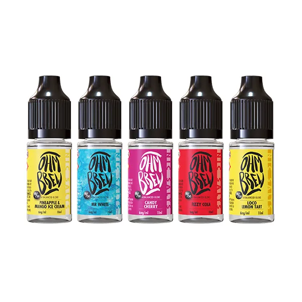 6mg Ohm Brew Balanced Blend 10ml Nic Salts (50VG/50PG)