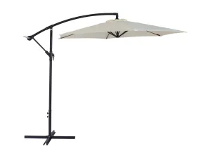 9ft Warm White Cantilever Umbrella