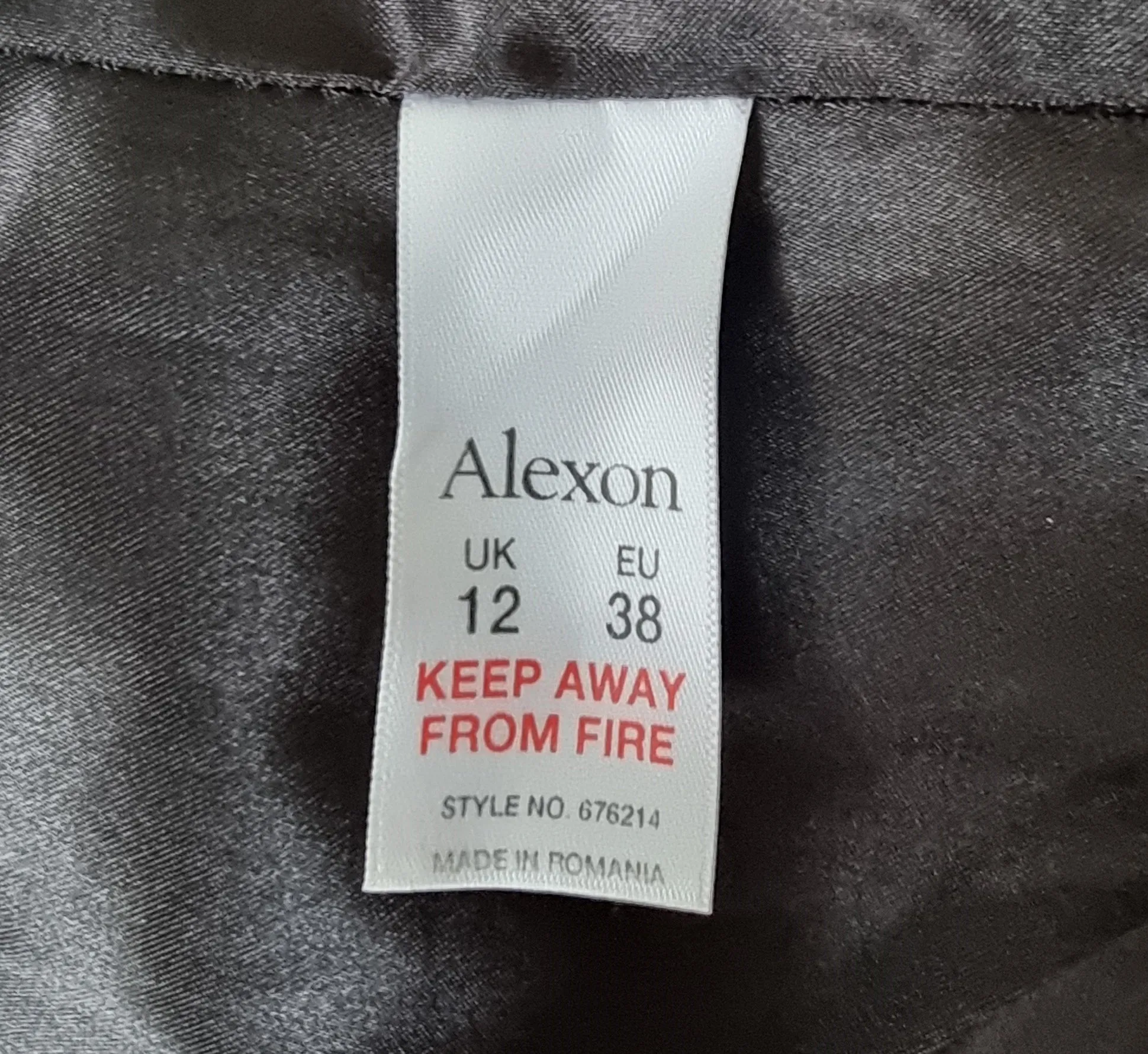 Alexon Grey Striped Pencil Dress UK 12 US 8 EU 40