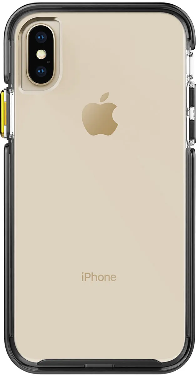 Ambassador Case for Apple iPhone X / Xs - Clear Black Gold