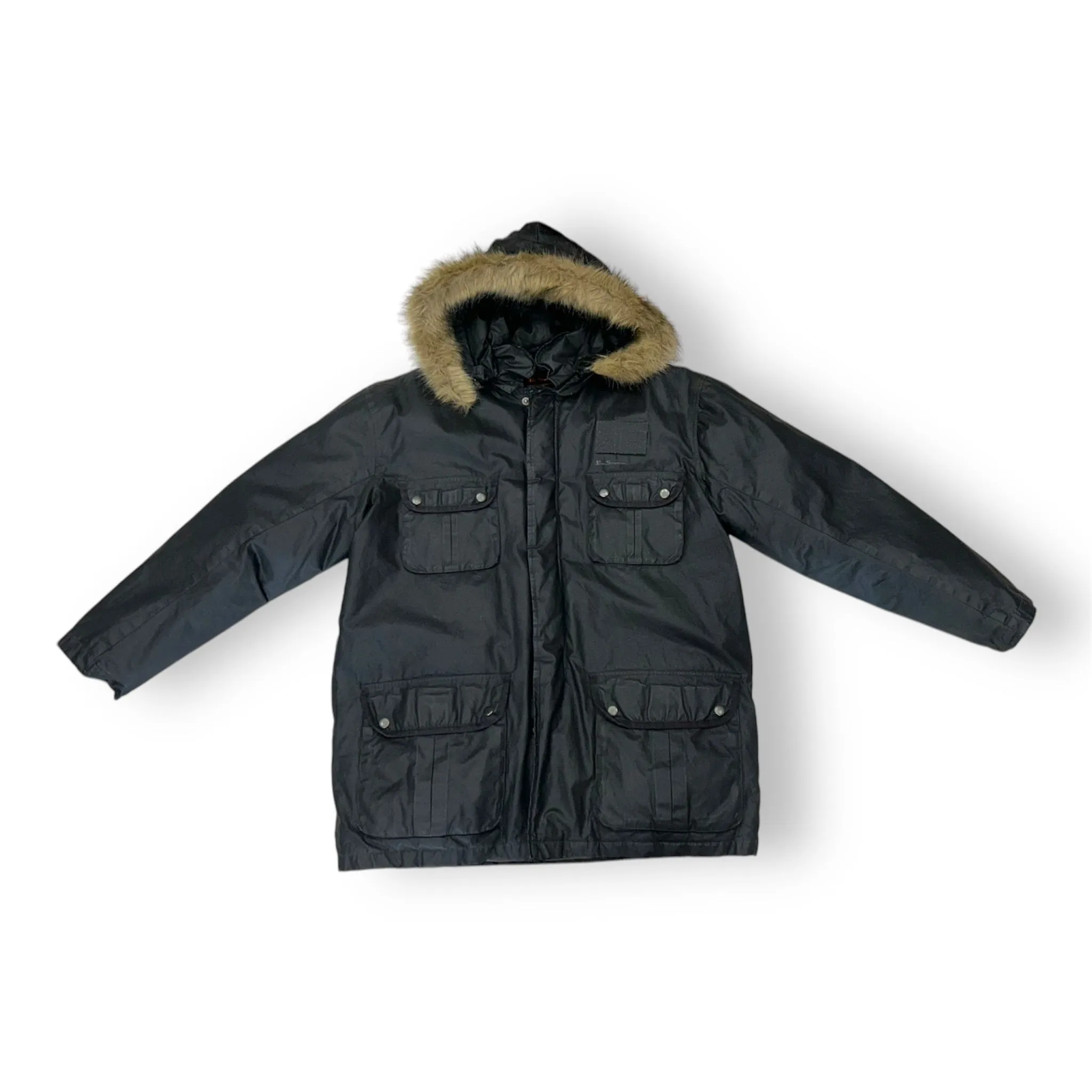 Ben Sherman Charcoal Parka Jacket