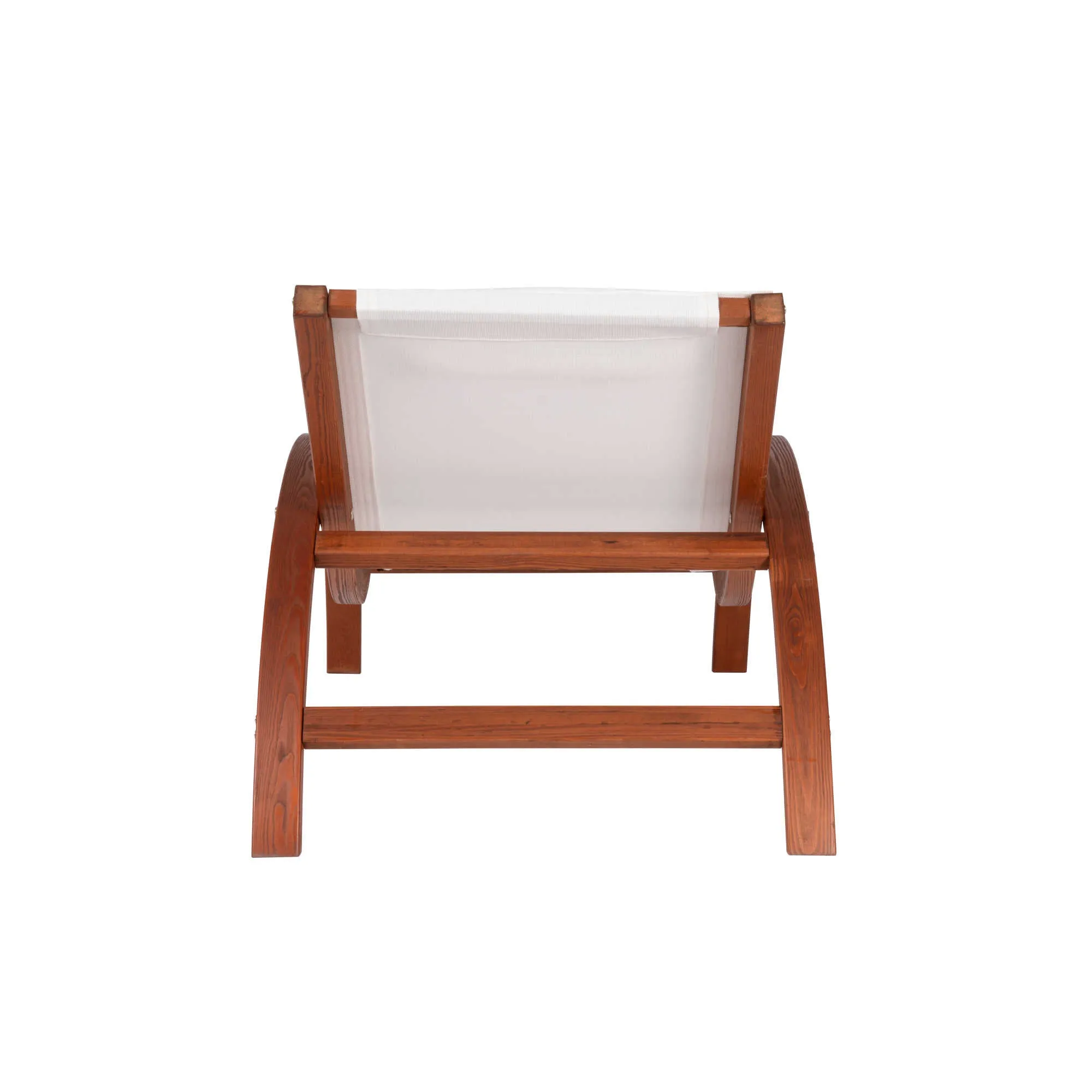 Bentwood Breeze Luxury Lounger With Wood Frame - Champagne