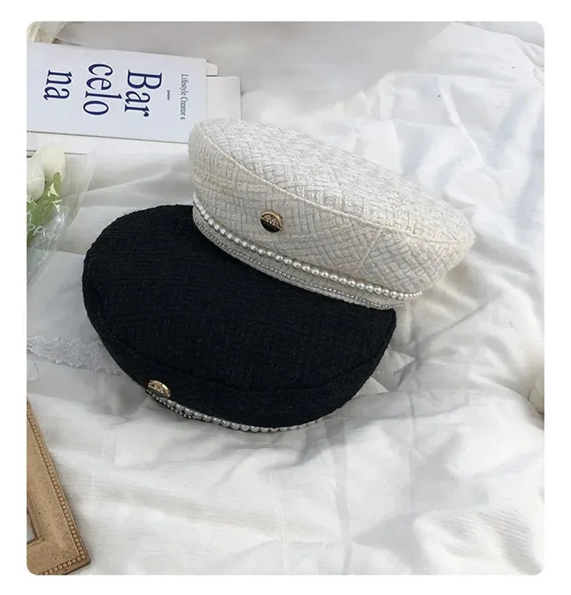 Beret with Pearls