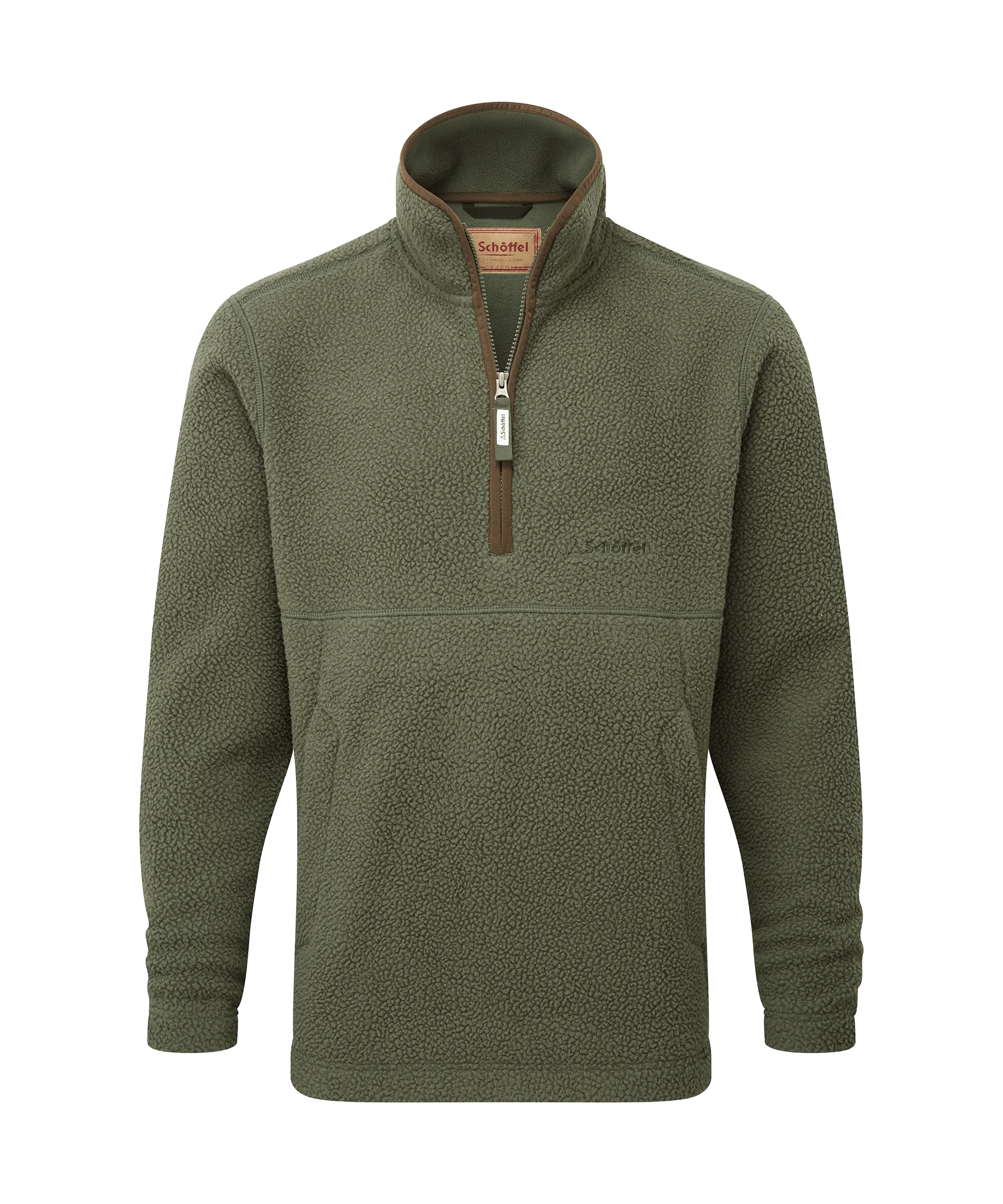 Berkeley Retro Quarter Zip Fleece - Woodland