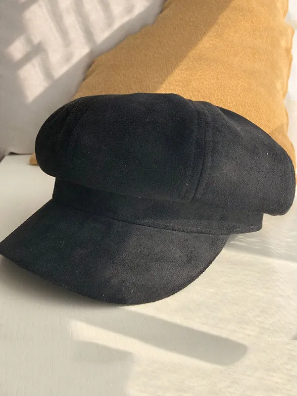 Casual Suede 9 Colors Beret Hat