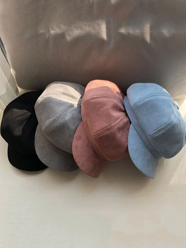 Casual Suede 9 Colors Beret Hat