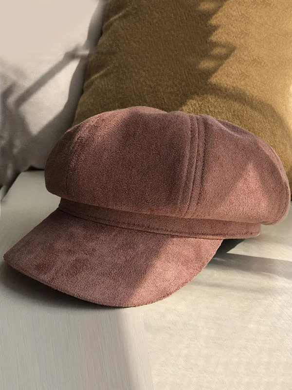 Casual Suede 9 Colors Beret Hat