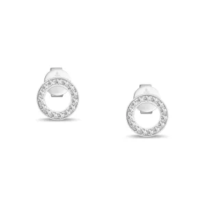 CLASSY PERFECT CIRCLE DIAMOND EARRINGS