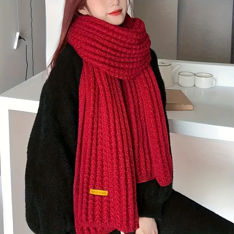 Cozy Stylish Knit Scarf for Women and Men