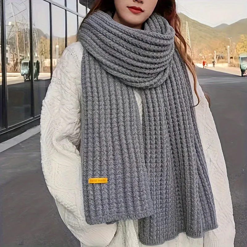 Cozy Stylish Knit Scarf for Women and Men