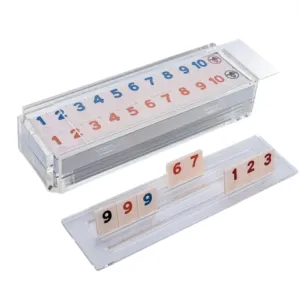 Deluxe Acrylic Rummikub Game - Clear