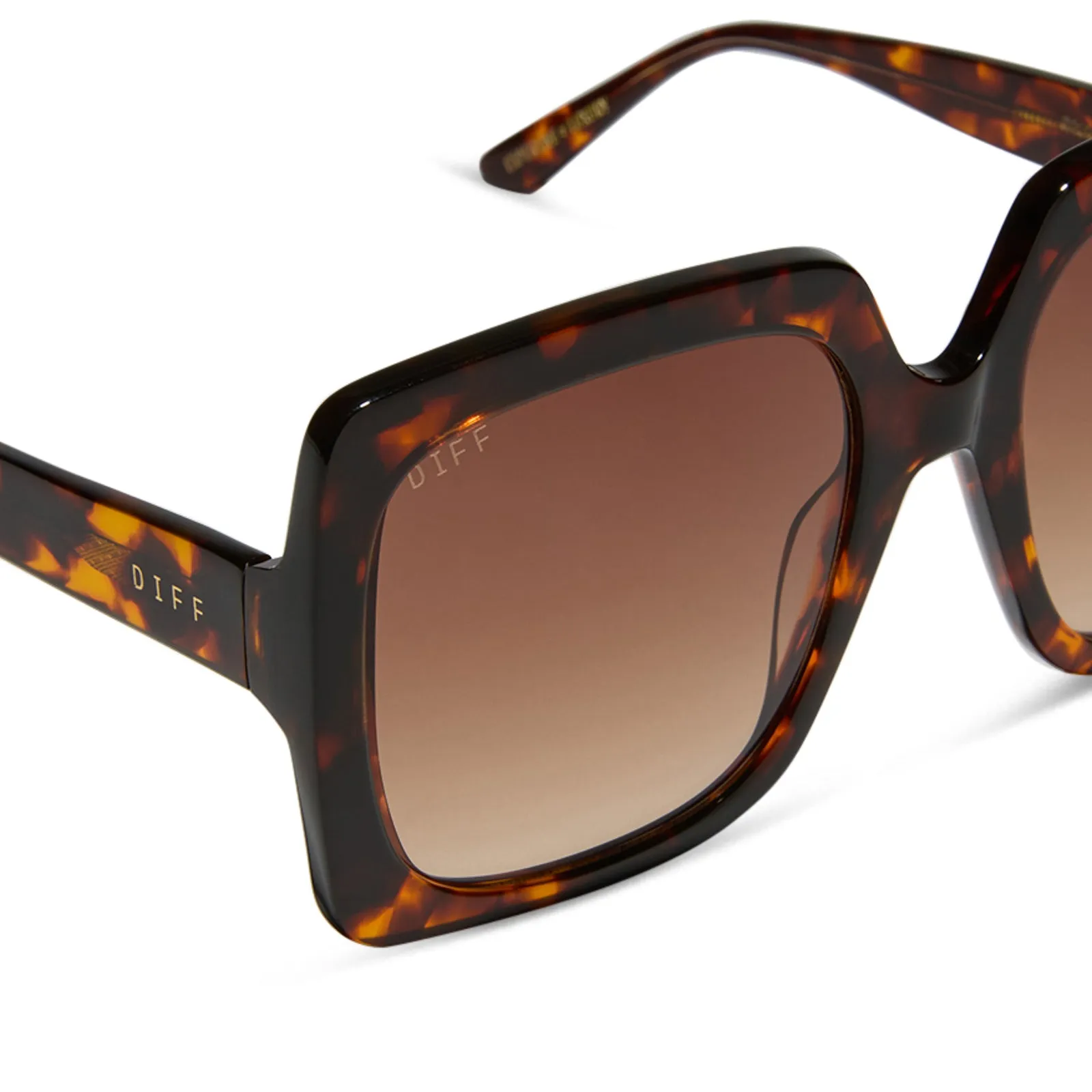 EMILY IN PARIS - SYLVIE   EDITORIAL TORTOISE   BROWN GRADIENT SUNGLASSES