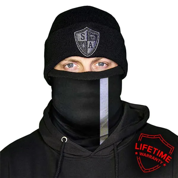 Fleece Face Shields® | Reflective Black