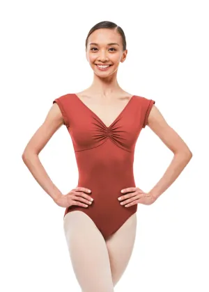 Gaynor Cap Sleeve Leotard (Titian Red)