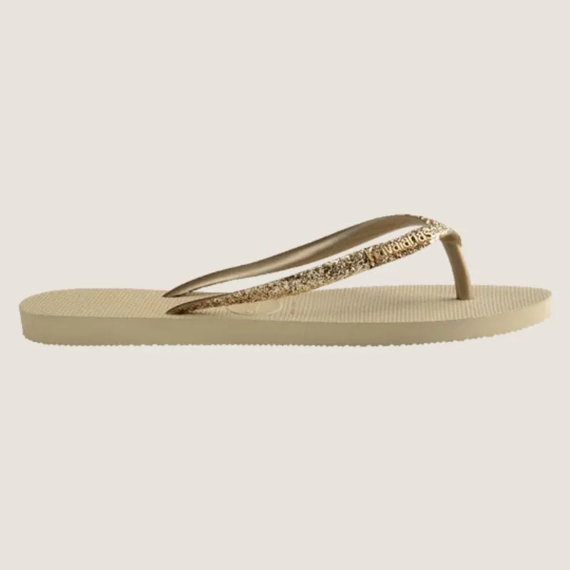 Havaianas Slim Metal Logo Glitter II Thong