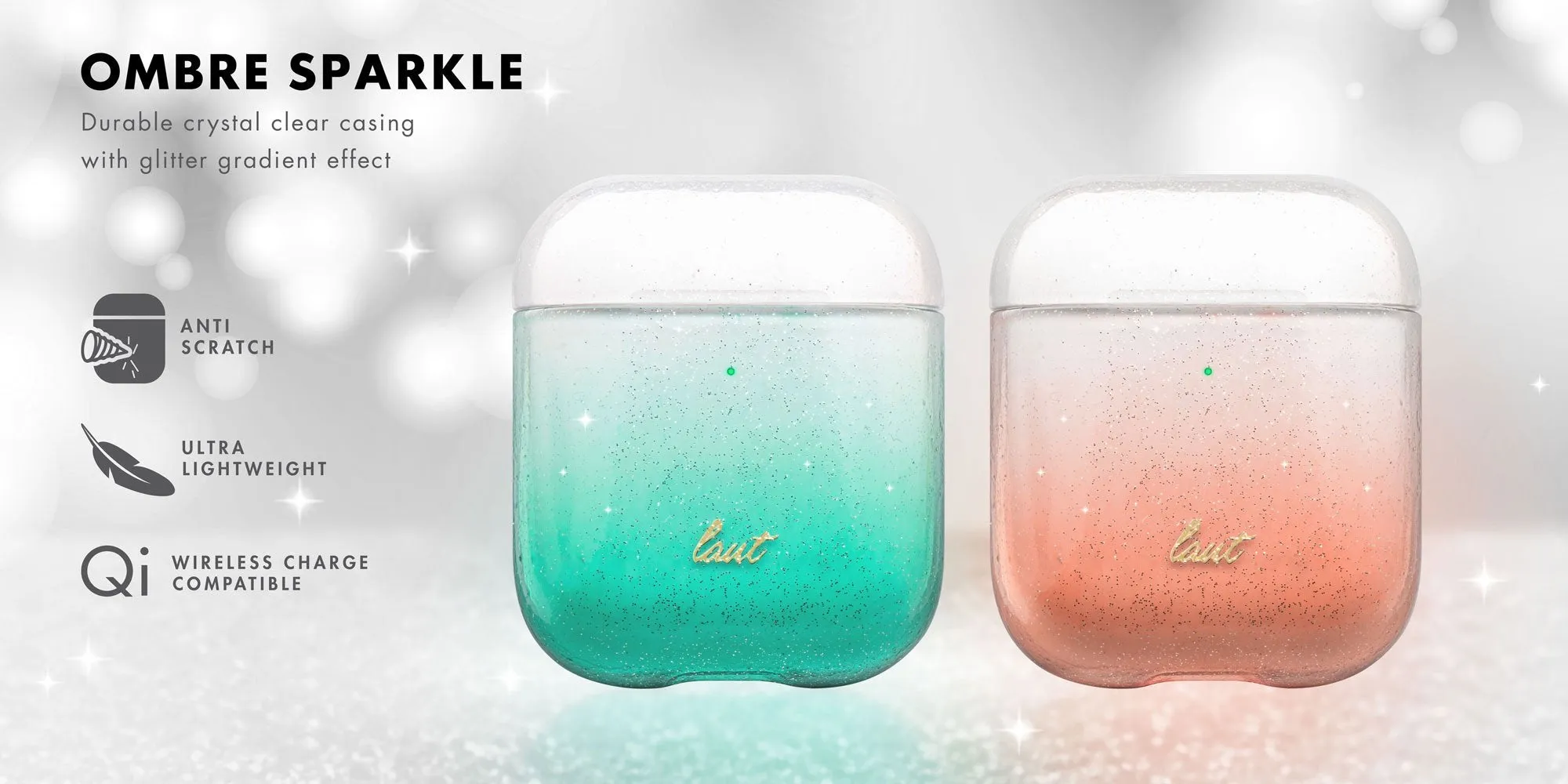 LAUT Ombré Sparkle AirPods 1 & 2 Case