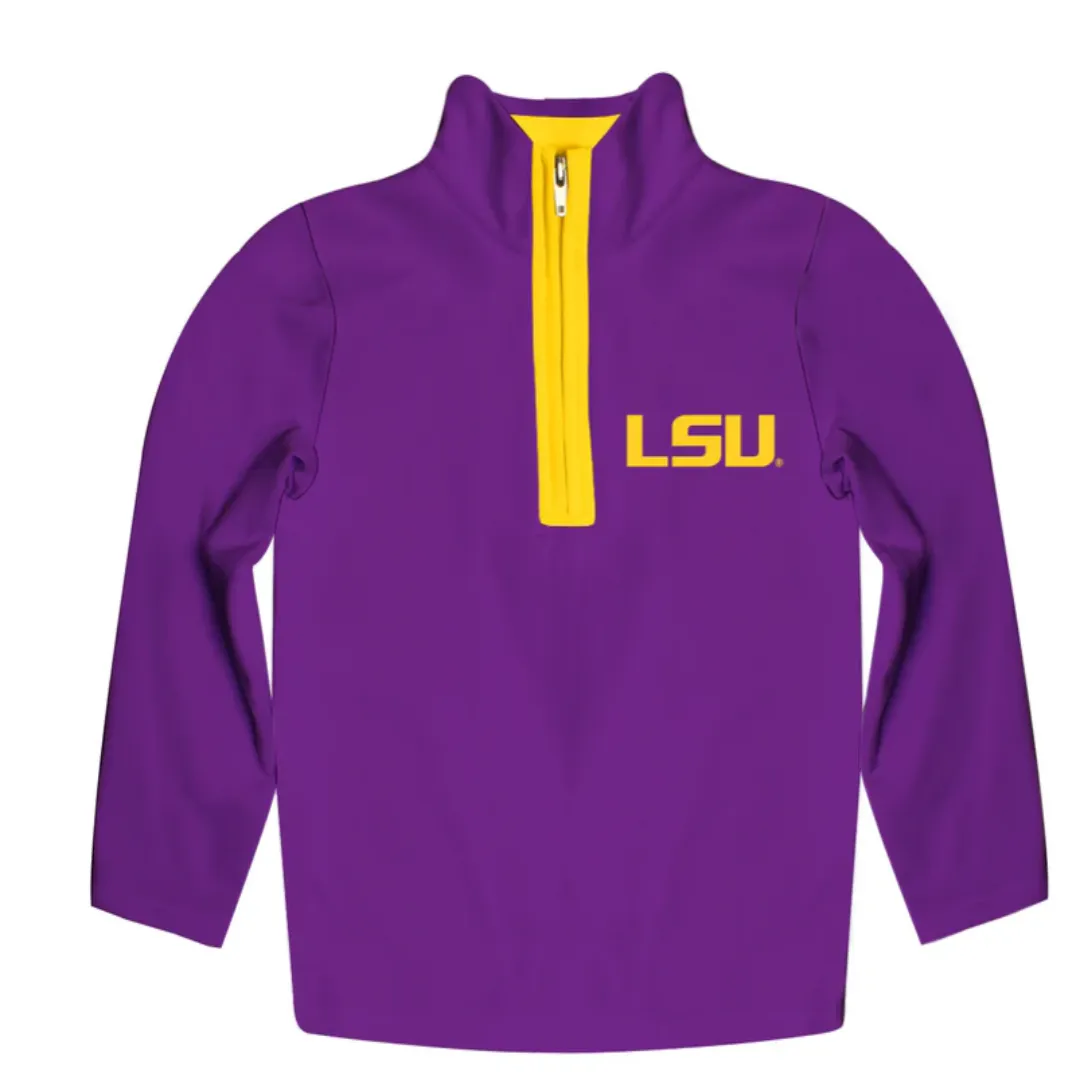 LSU Tigers Purple Fleece Quarter Zip