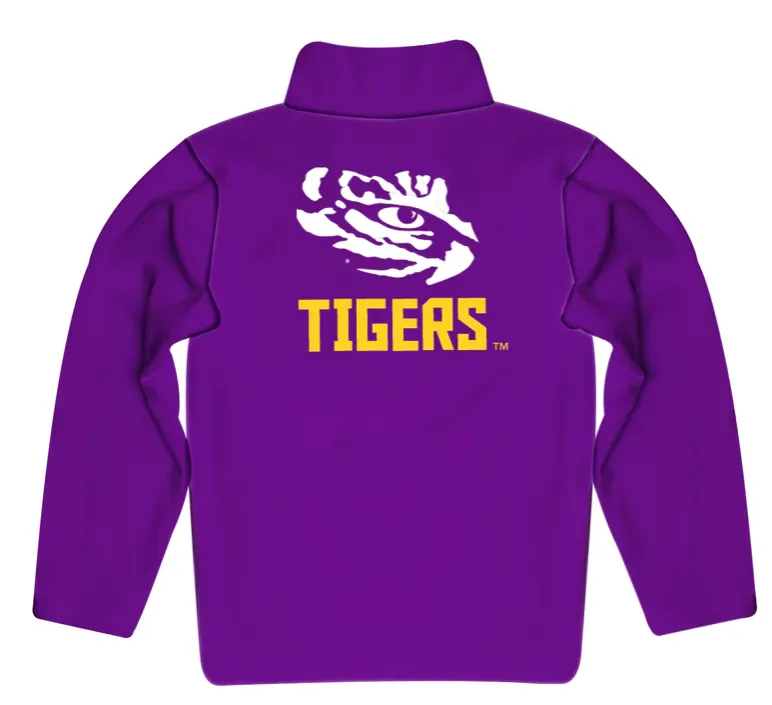 LSU Tigers Purple Fleece Quarter Zip