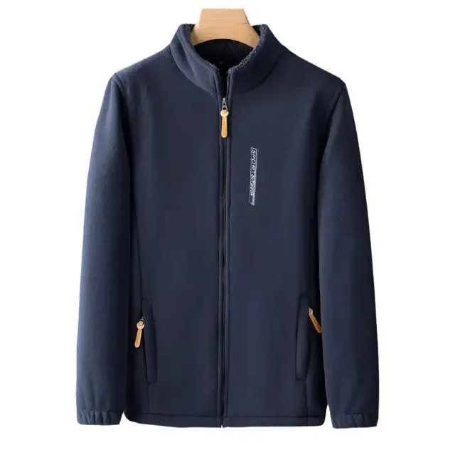 Men's Warm Winter Fleece-Lined Jacket