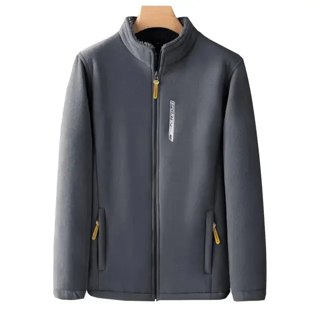 Men's Warm Winter Fleece-Lined Jacket