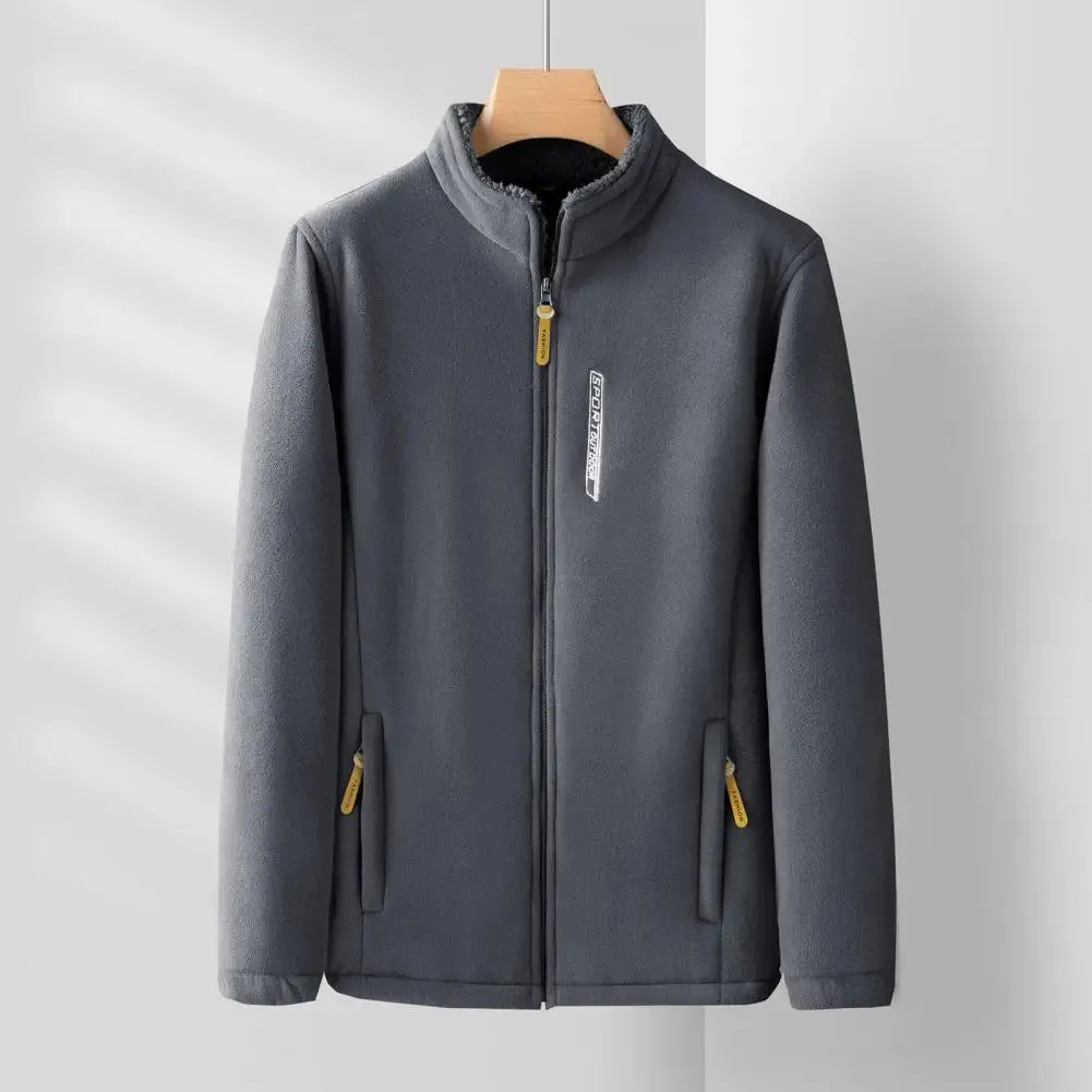 Men's Warm Winter Fleece-Lined Jacket