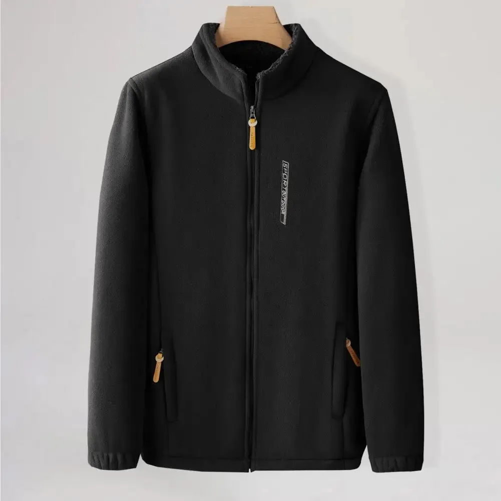 Men's Warm Winter Fleece-Lined Jacket