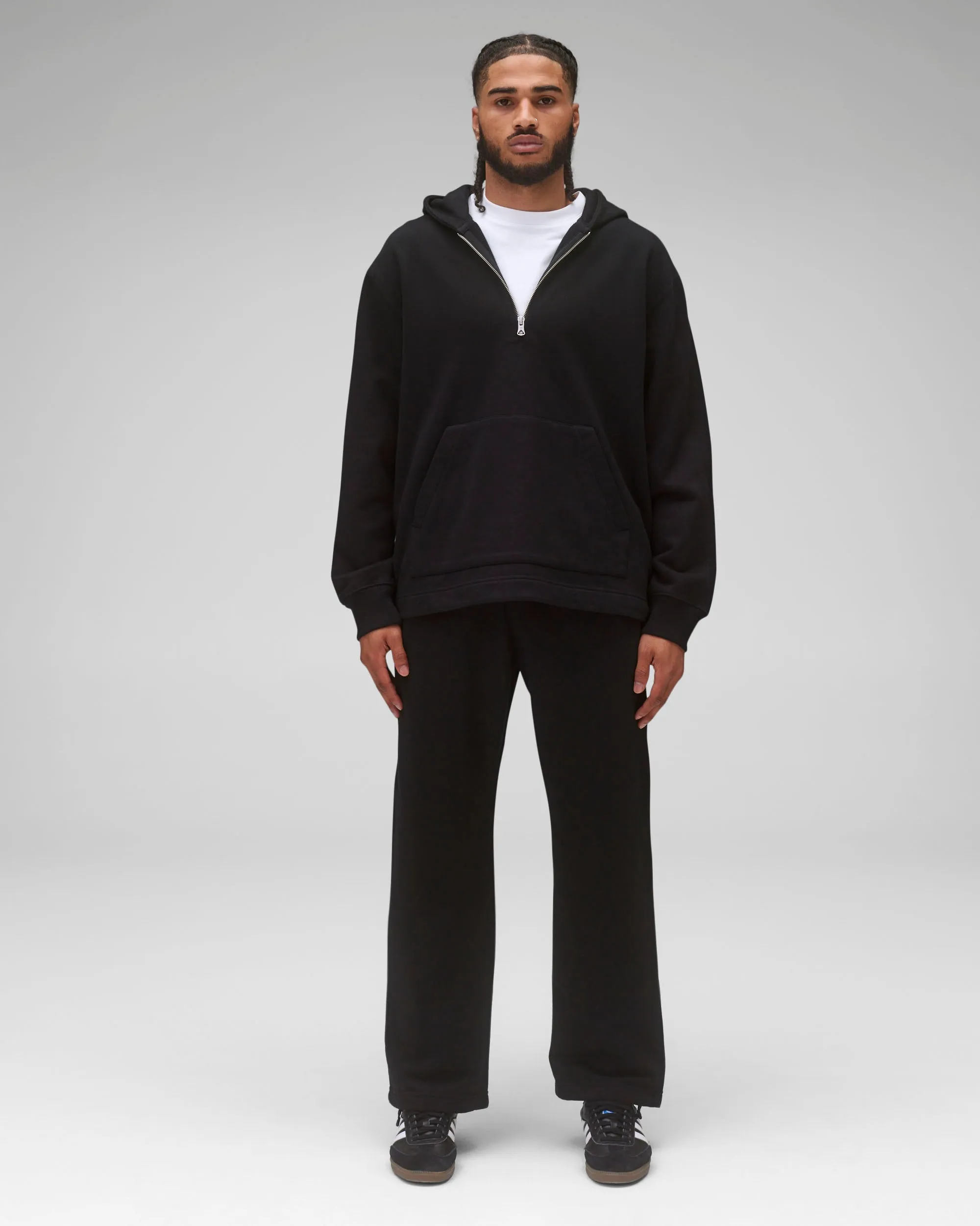 Midweight Terry Half Zip Hoodie