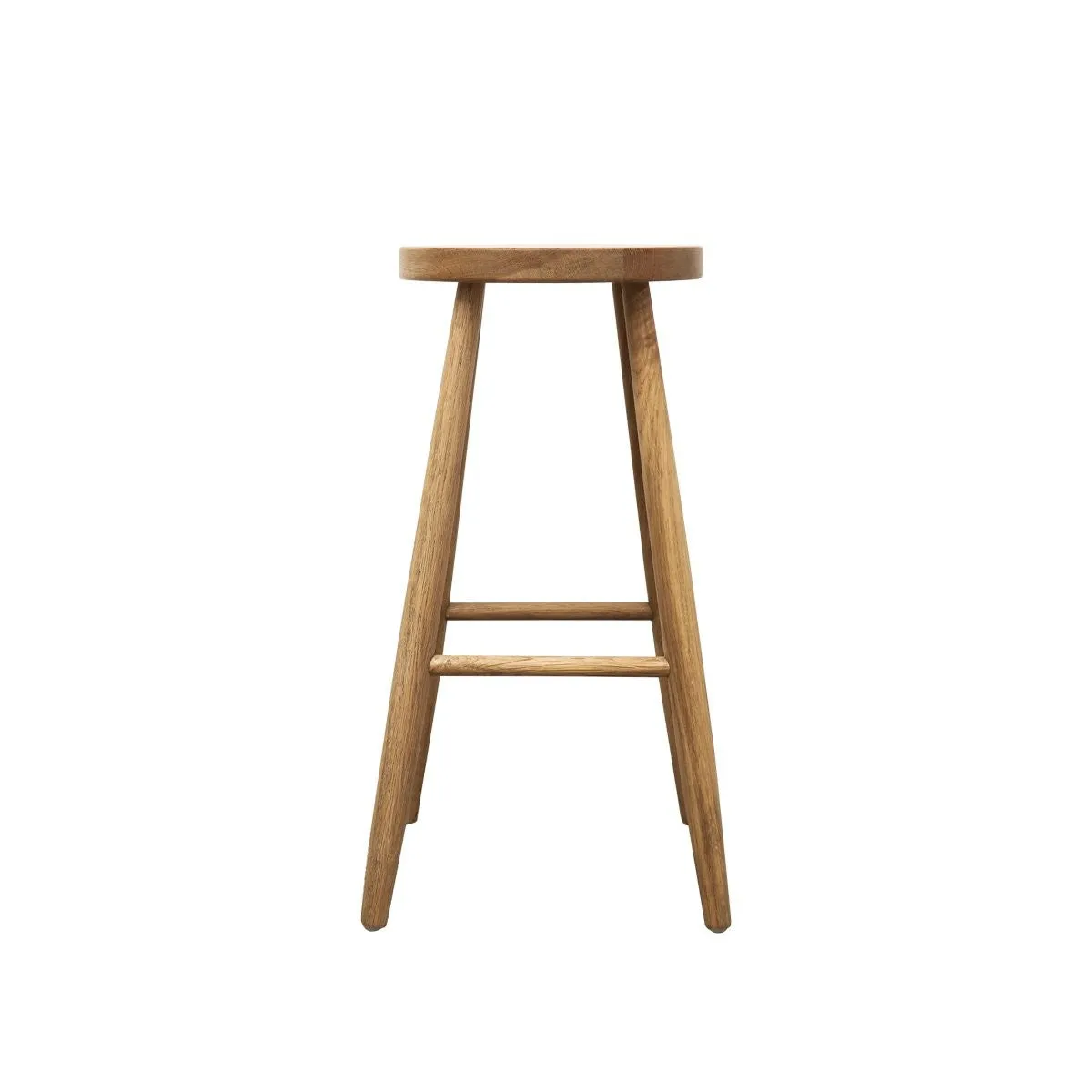 Modern Elegant Vaasa Oak Wood Breakfast Bar Stool Barstool