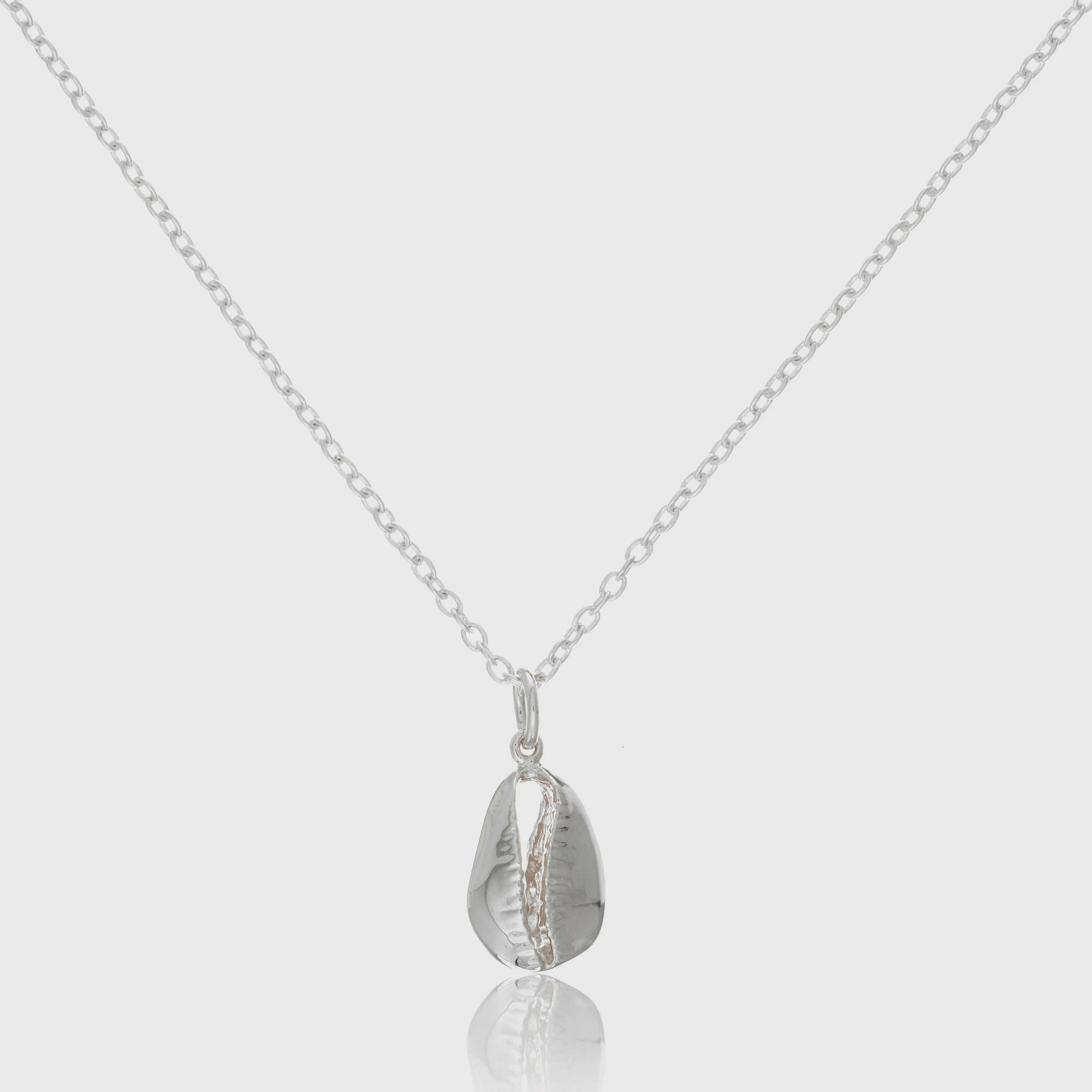 Moka Sterling Silver Cowrie Shell Pendant