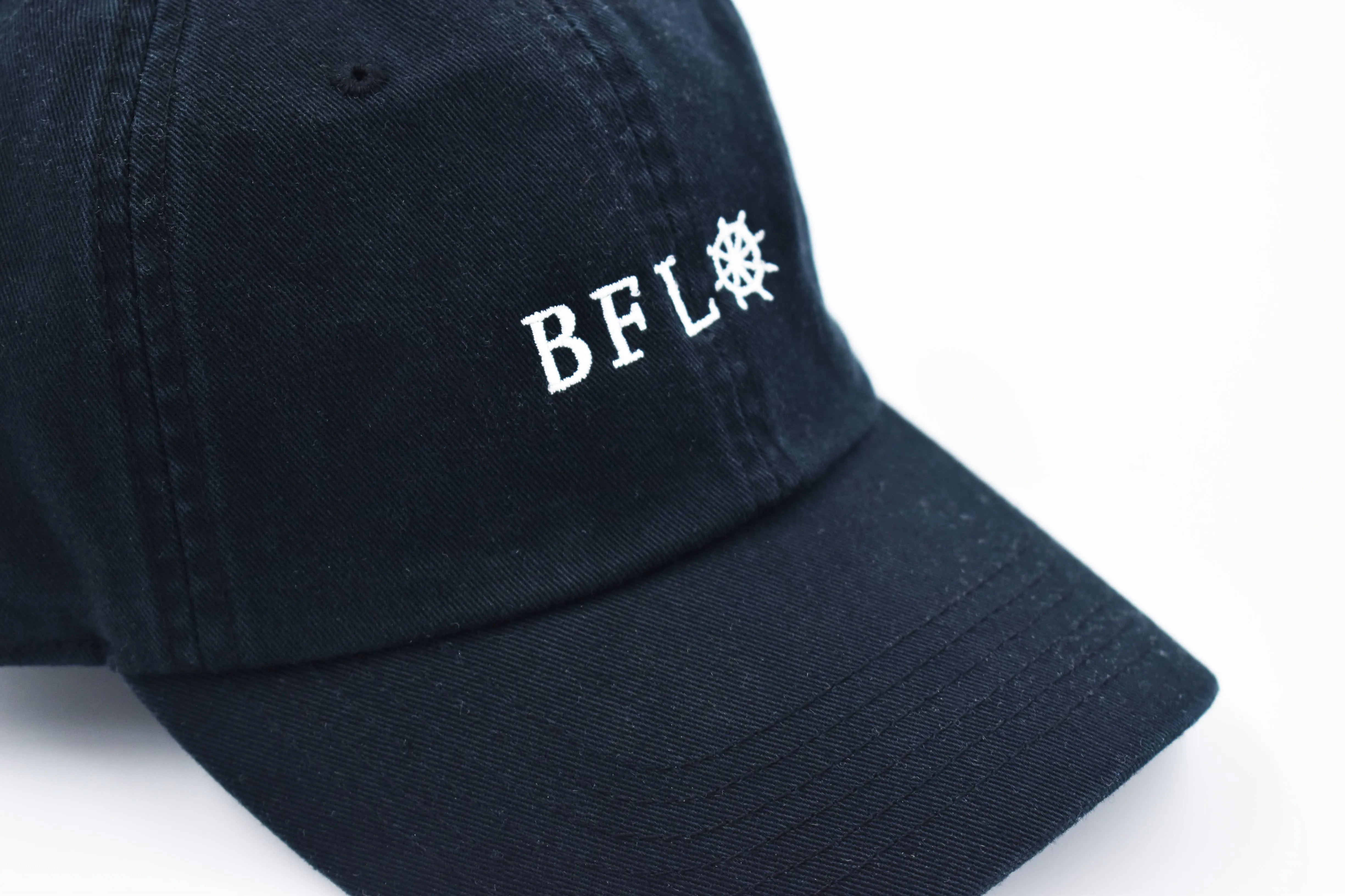 Nautica Black Adjustable Hat With BFLO Wordmark