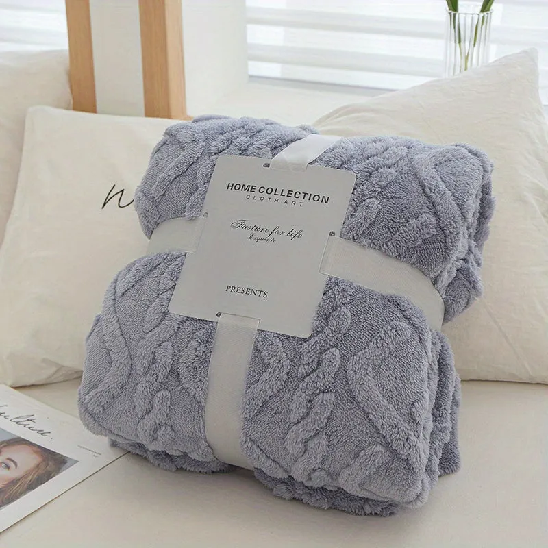 Plush Fleece Throw Blanket Cozy and Stylish Home Decor Accessory