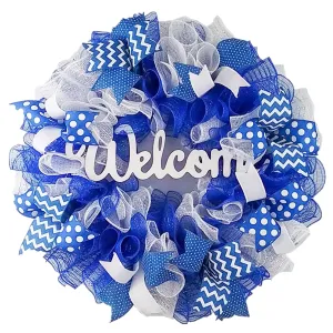 Royal Blue Welcome Wreath - Everyday Mother's Day Gift