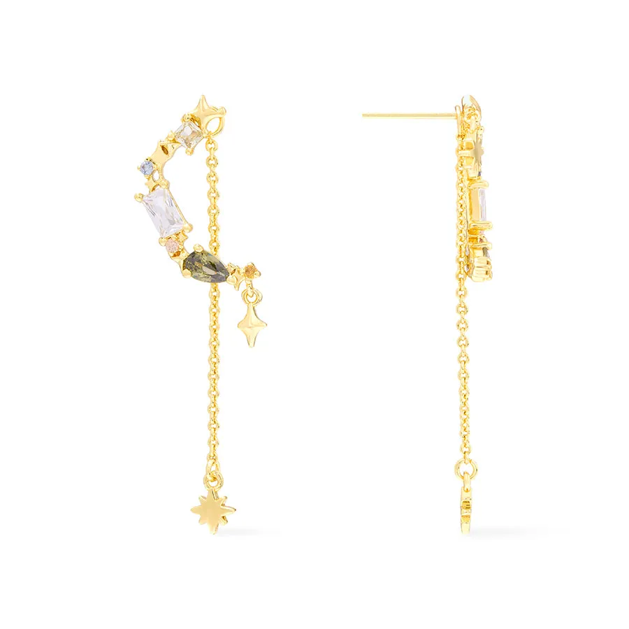 Selene Gold Drop Earrings