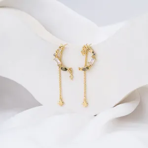 Selene Gold Drop Earrings