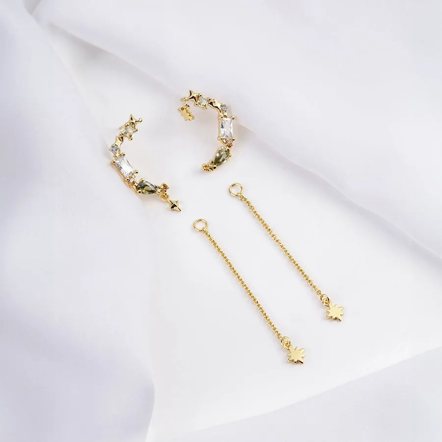 Selene Gold Drop Earrings