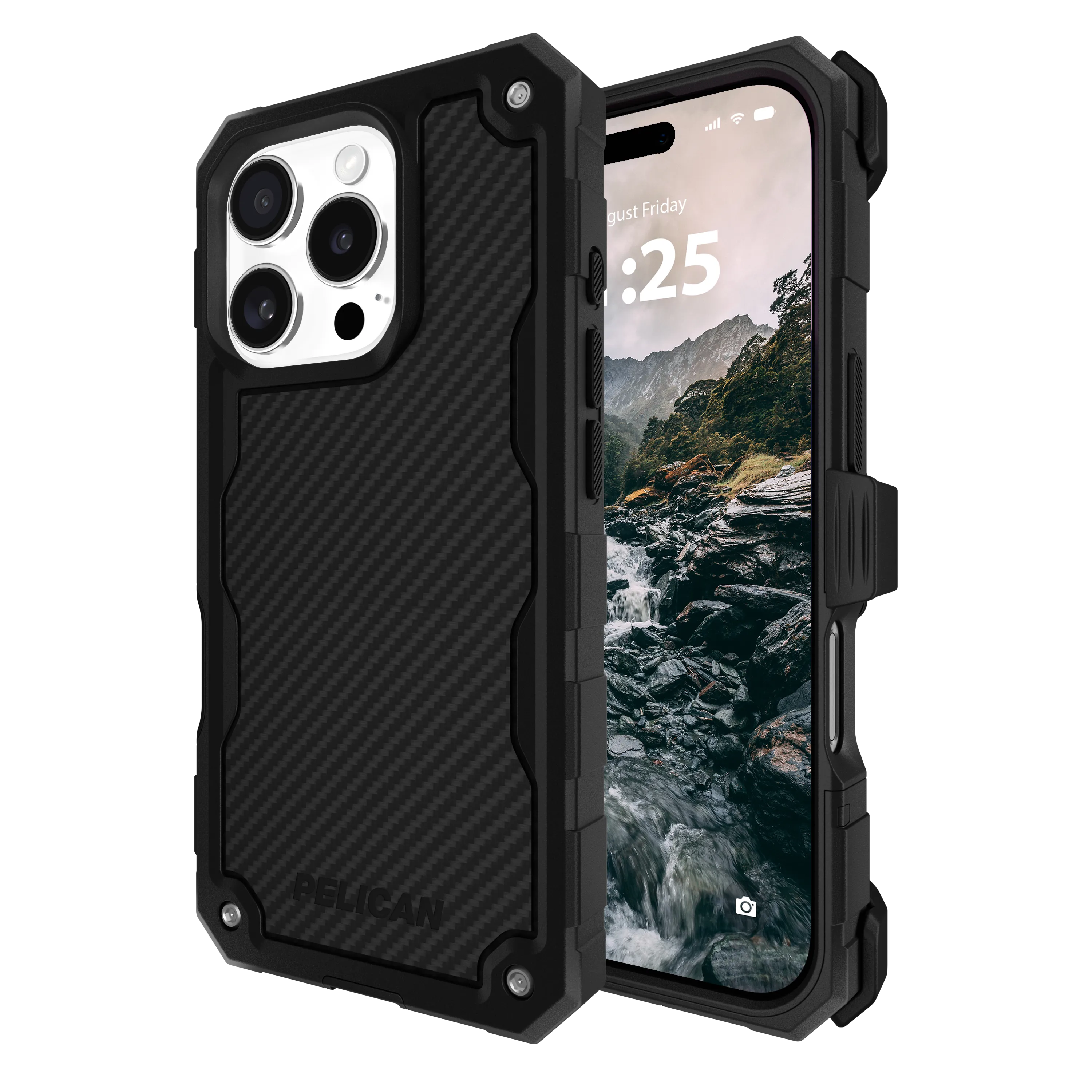 Shield w/ MagSafe® for Apple iPhone 16 Pro - Black Carbon