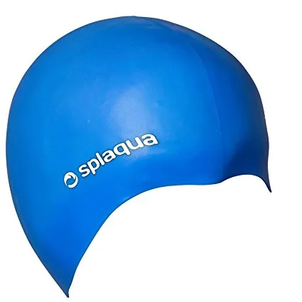 Splaqua Silicone Solid Bathing Swim Cap - BEST QUALITY, COMFORT AND STYLE