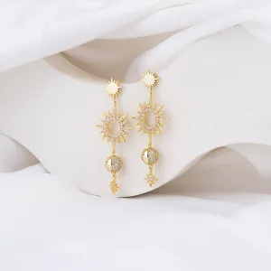 Sunlit Charms Gold Earrings