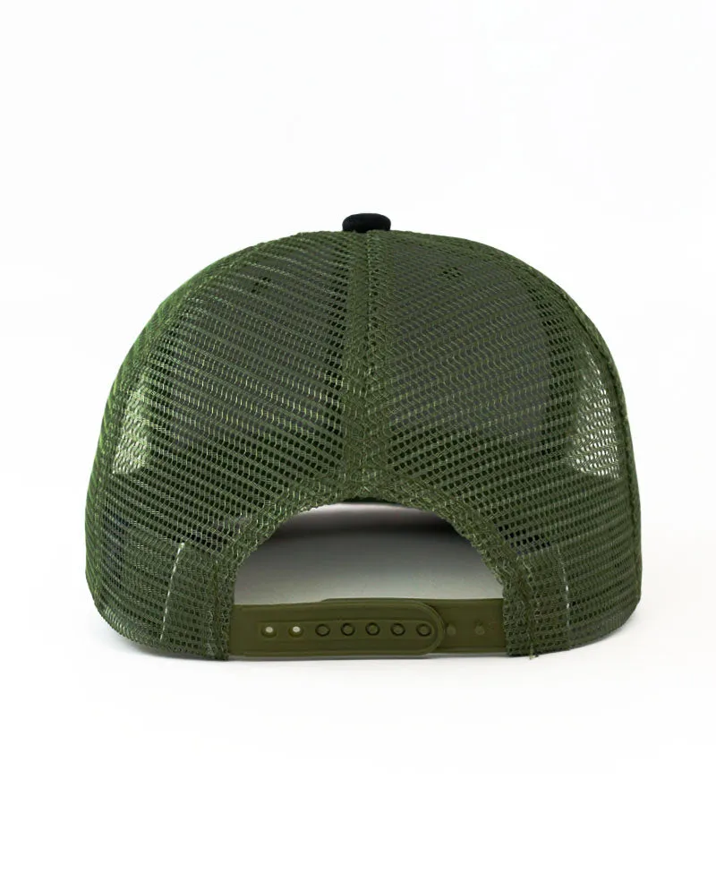 The Hat Depot - Cotton Mesh Back Two Tone Snapback Trucker Cap