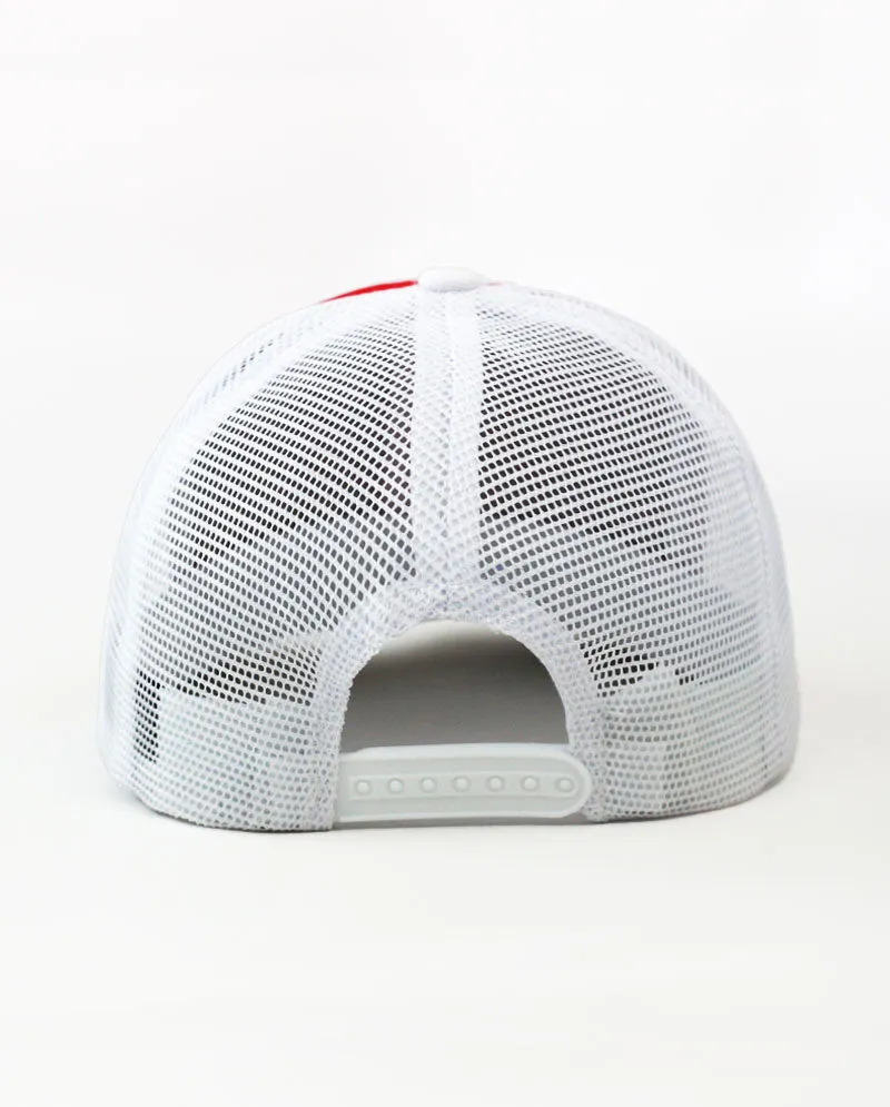 The Hat Depot - Cotton Mesh Back Two Tone Snapback Trucker Cap