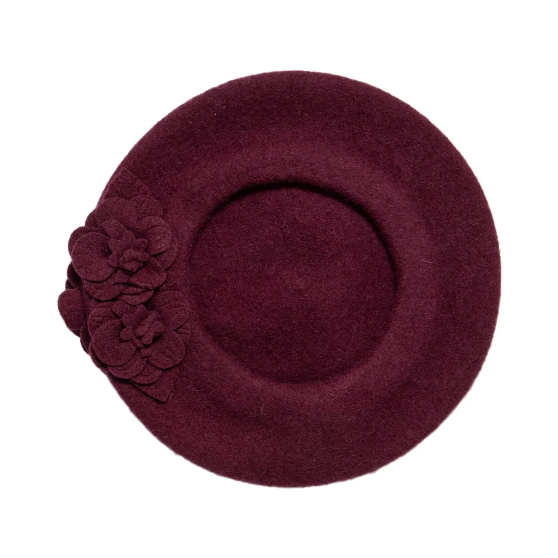 Wool Flower Beret